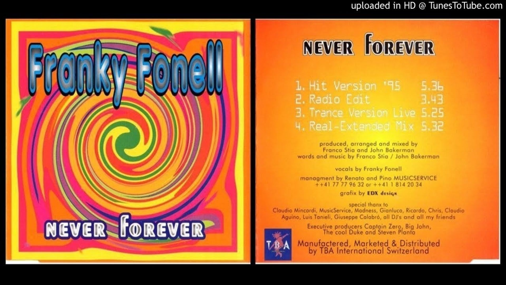 Franky Fonell – Never Forever (Real-Extended Mix – 1995)